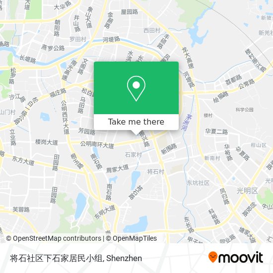 将石社区下石家居民小组 map