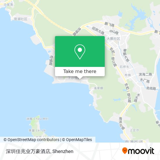 深圳佳兆业万豪酒店 map