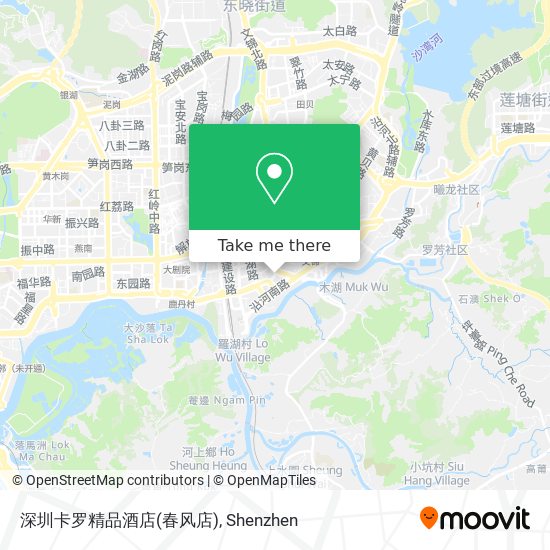 深圳卡罗精品酒店(春风店) map
