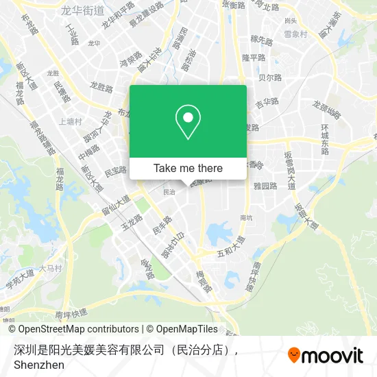 深圳是阳光美媛美容有限公司（民治分店） map