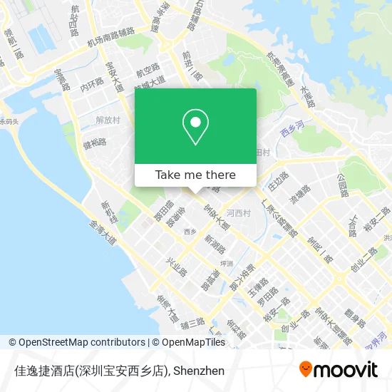 佳逸捷酒店(深圳宝安西乡店) map