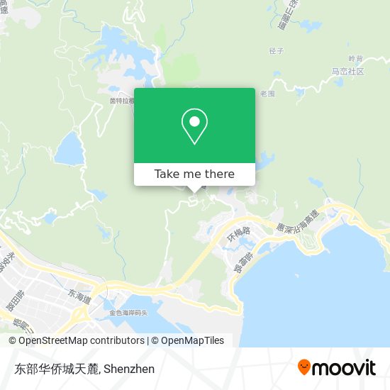 东部华侨城天麓 map
