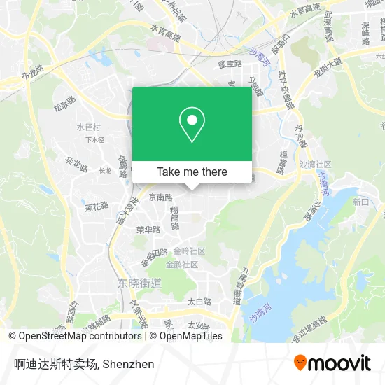 啊迪达斯特卖场 map