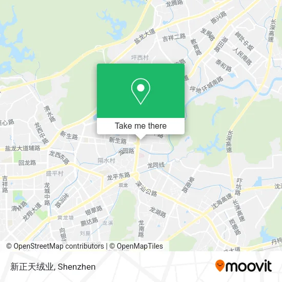新正天绒业 map
