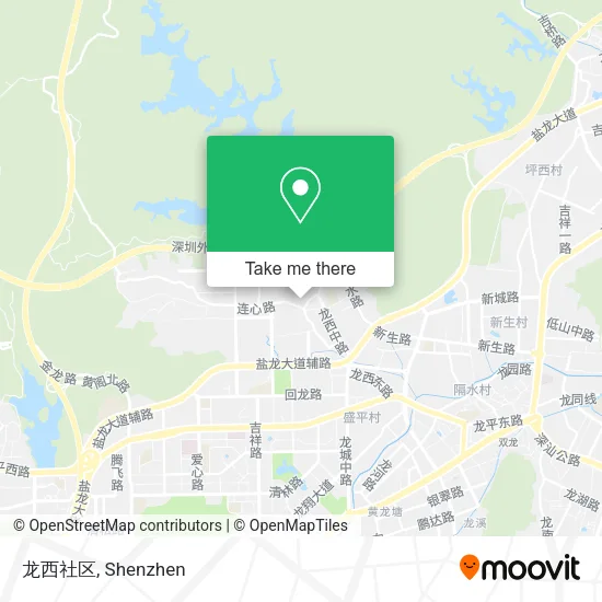 龙西社区 map