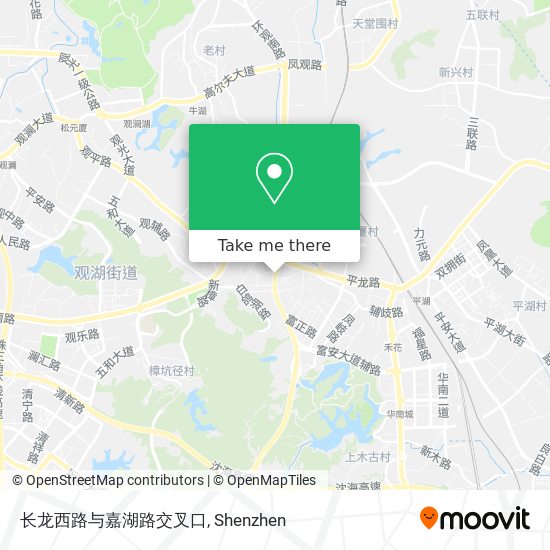 长龙西路与嘉湖路交叉口 map