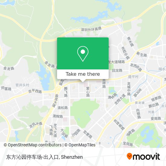 东方沁园停车场-出入口 map