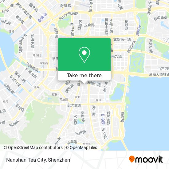 Nanshan Tea City map