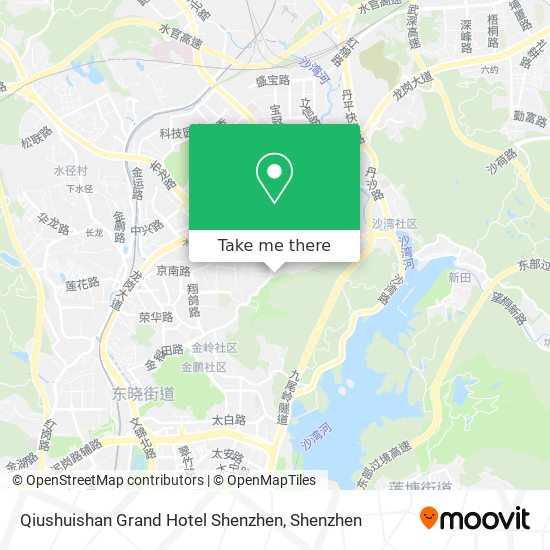 Qiushuishan Grand Hotel Shenzhen map