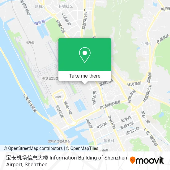 宝安机场信息大楼 Information Building of Shenzhen Airport map