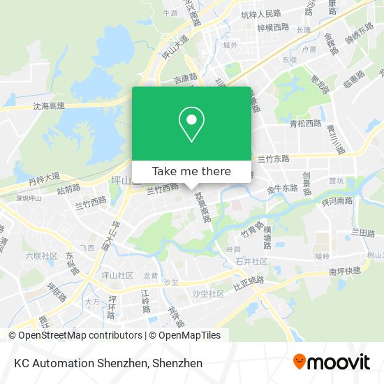 KC Automation Shenzhen map