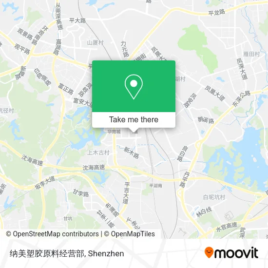纳美塑胶原料经营部 map