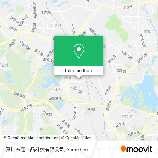 深圳东嘉一品科技有限公司 map