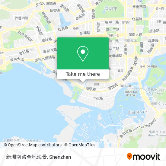 新洲南路金地海景 map