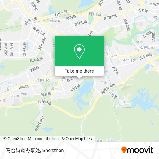 马峦街道办事处 map