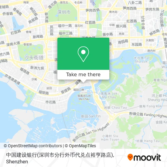 中国建设银行(深圳市分行外币代兑点裕亨路店) map