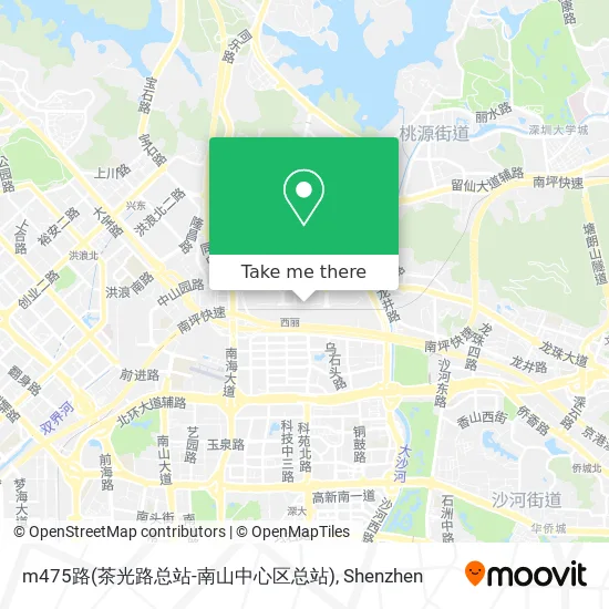 m475路(茶光路总站-南山中心区总站) map