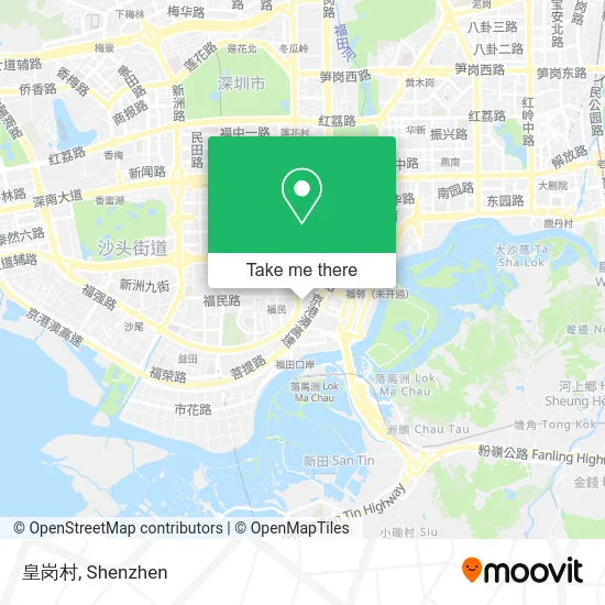 皇岗村 map