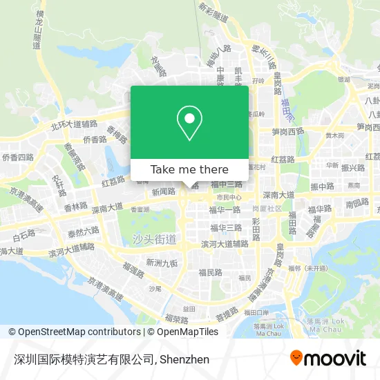 深圳国际模特演艺有限公司 map
