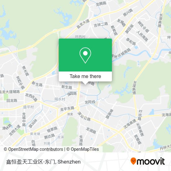鑫恒盈天工业区-东门 map