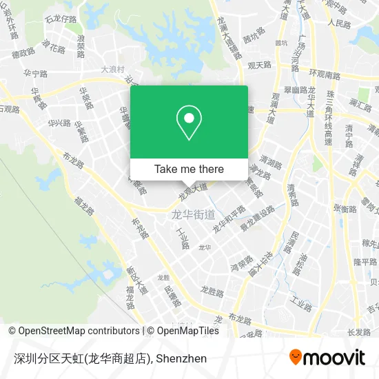 深圳分区天虹(龙华商超店) map