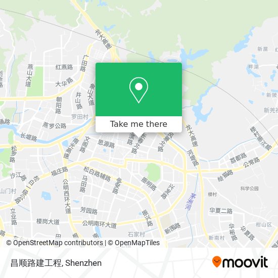 昌顺路建工程 map