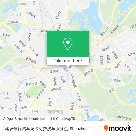 建设银行汽车龙卡免费洗车服务点 map