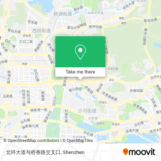北环大道与侨香路交叉口 map
