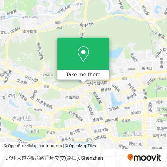 北环大道/福龙路香环立交(路口) map