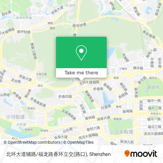 北环大道辅路/福龙路香环立交(路口) map