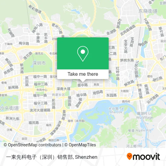 一東先科电子（深圳）销售部 map