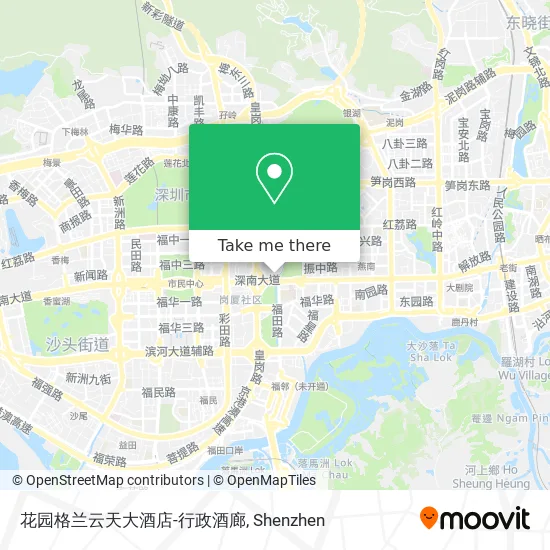 花园格兰云天大酒店-行政酒廊 map
