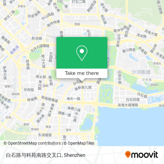 白石路与科苑南路交叉口 map