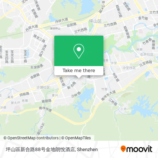 坪山區新合路88号金地朗悅酒店 map