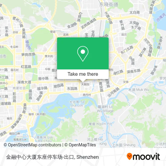 金融中心大厦东座停车场-出口 map