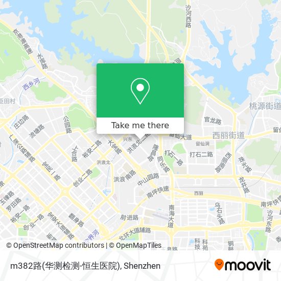m382路(华测检测-恒生医院) map