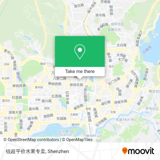 锐超平价水果专卖 map
