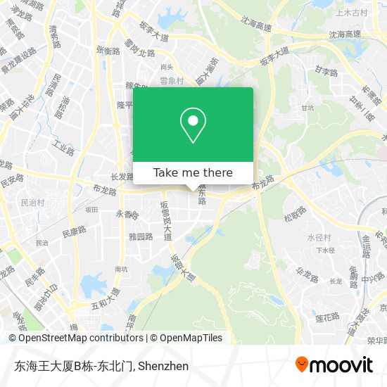 东海王大厦B栋-东北门 map