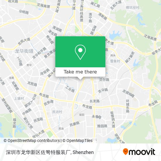 深圳市龙华新区佐弩特服装厂 map