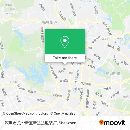 深圳市龙华新区新达达服装厂 map