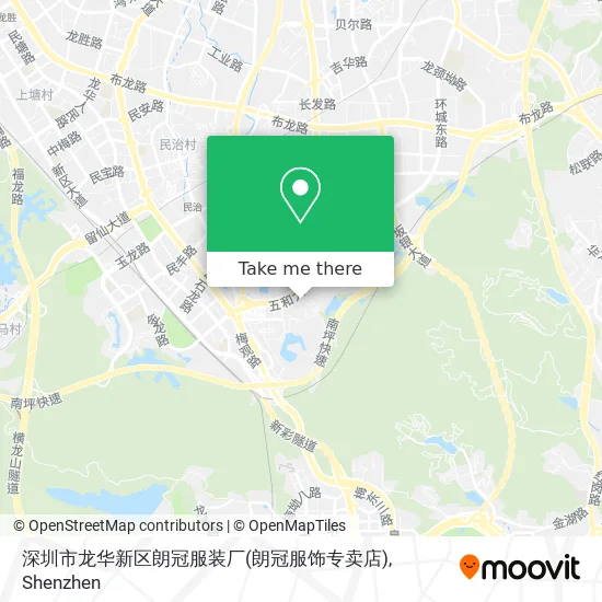 深圳市龙华新区朗冠服装厂(朗冠服饰专卖店) map