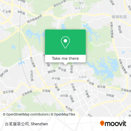 台茗服装公司 map