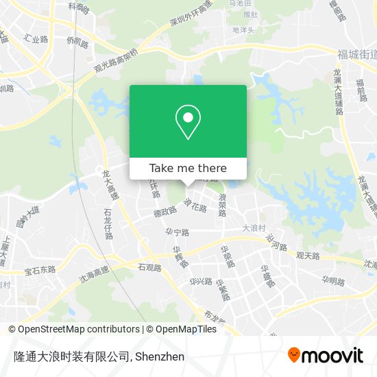 隆通大浪时装有限公司 map