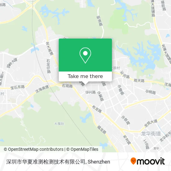 深圳市华夏准测检测技术有限公司 map