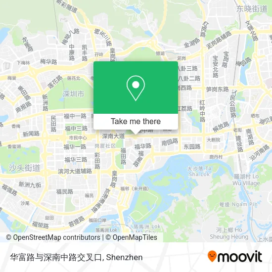 华富路与深南中路交叉口 map