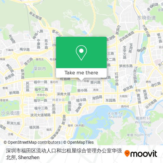 深圳市福田区流动人口和岀租屋综合管理办公室华强北所 map