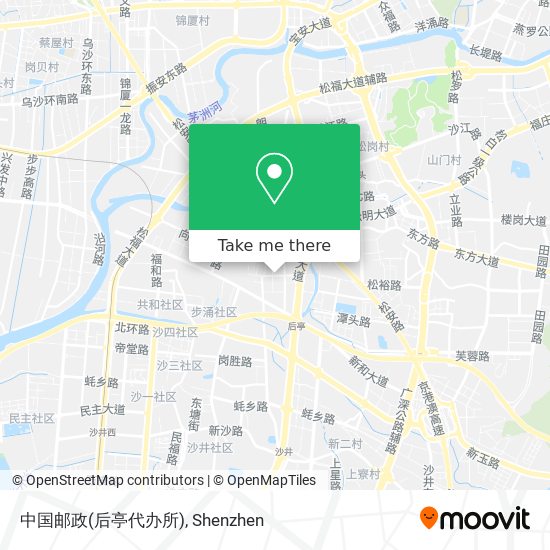 中国邮政(后亭代办所) map