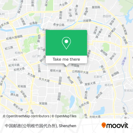 中国邮政(公明根竹园代办所) map