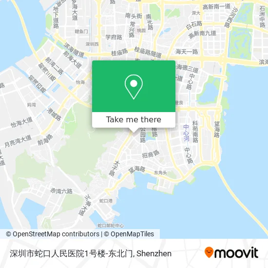 深圳市蛇口人民医院1号楼-东北门 map