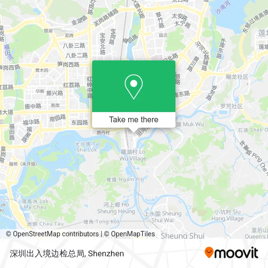 深圳出入境边检总局 map